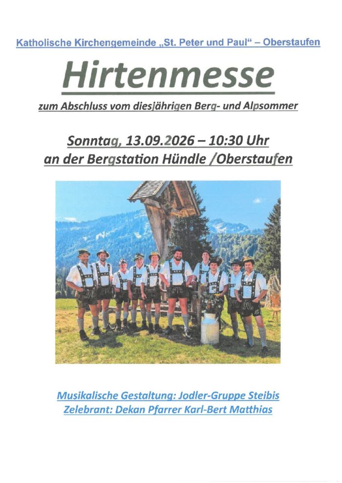 Hirtenmesse 13.09.2026