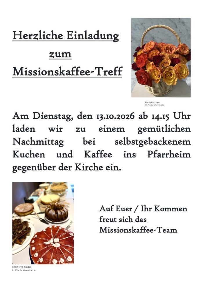 Missionskaffeetreff 13.10.26