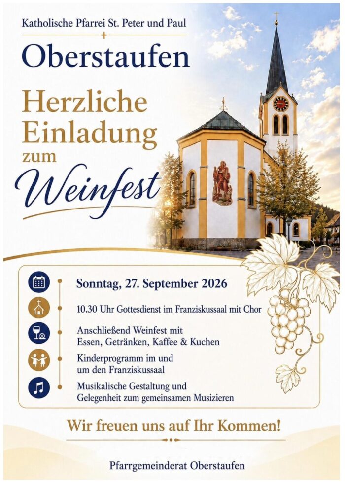 Plakat A4 Weinfest 27.09.2026
