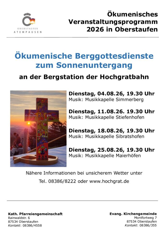 Sonnenuntergangsgottesdienst Hochgrat 2026